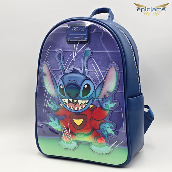 Loungefly Disney Lilo & Stitch Experiment 626 Stitch Blue Mini Backpack New main image 5